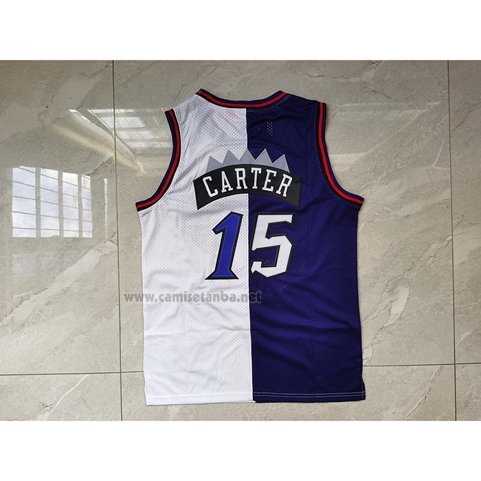 Camiseta Toronto Raptors Vince Carter #15 Split Edition Violeta Blanco